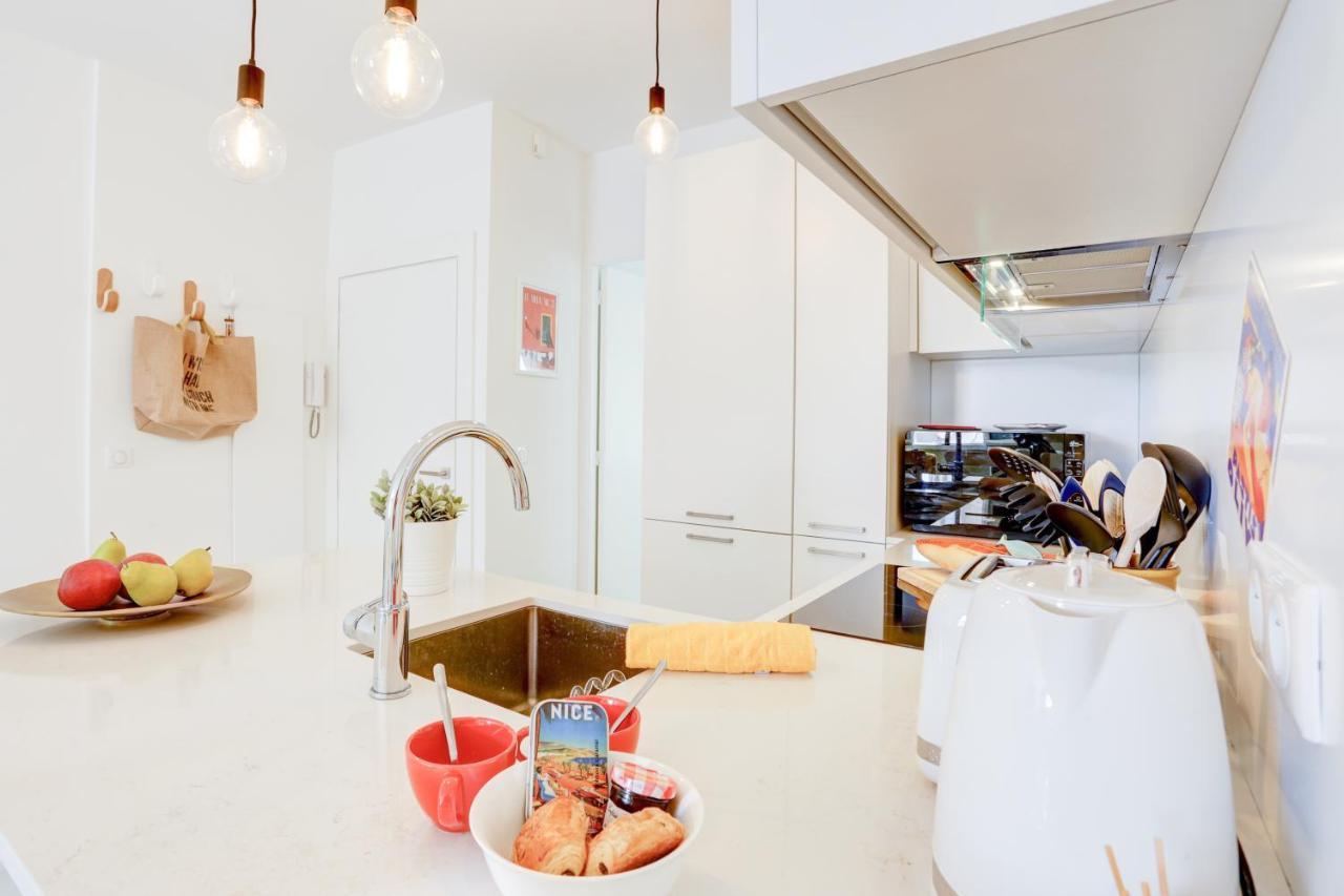 Lou C -Charmant Apt, Clim, Wifi, Refait A Neuf, 6Pers Niza Exterior foto